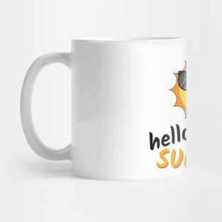 Hello Summer Sun with Sunglasses Mug